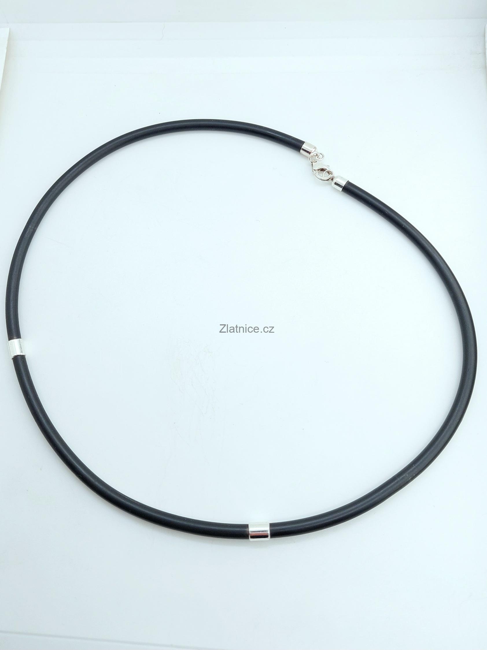 Modelový náramek- náhrdelník- kaučuk Ag