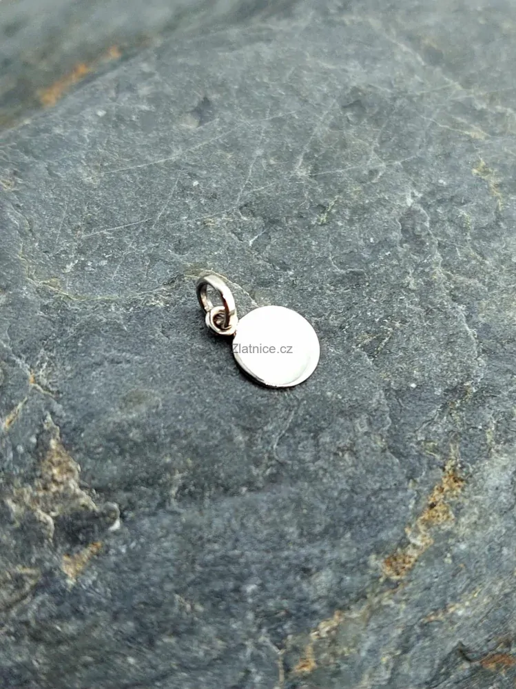 " MINI " přívěsek bílé zlato 14Kt rhodiované