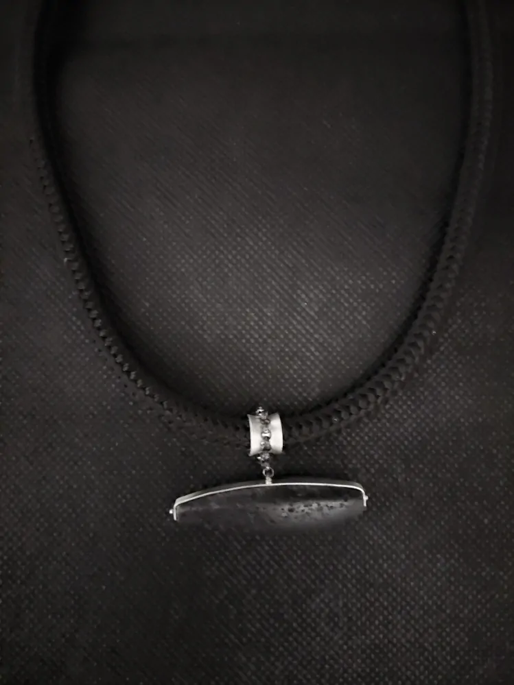 "WAB"autorský náhrdelník s lávou ve stříbře