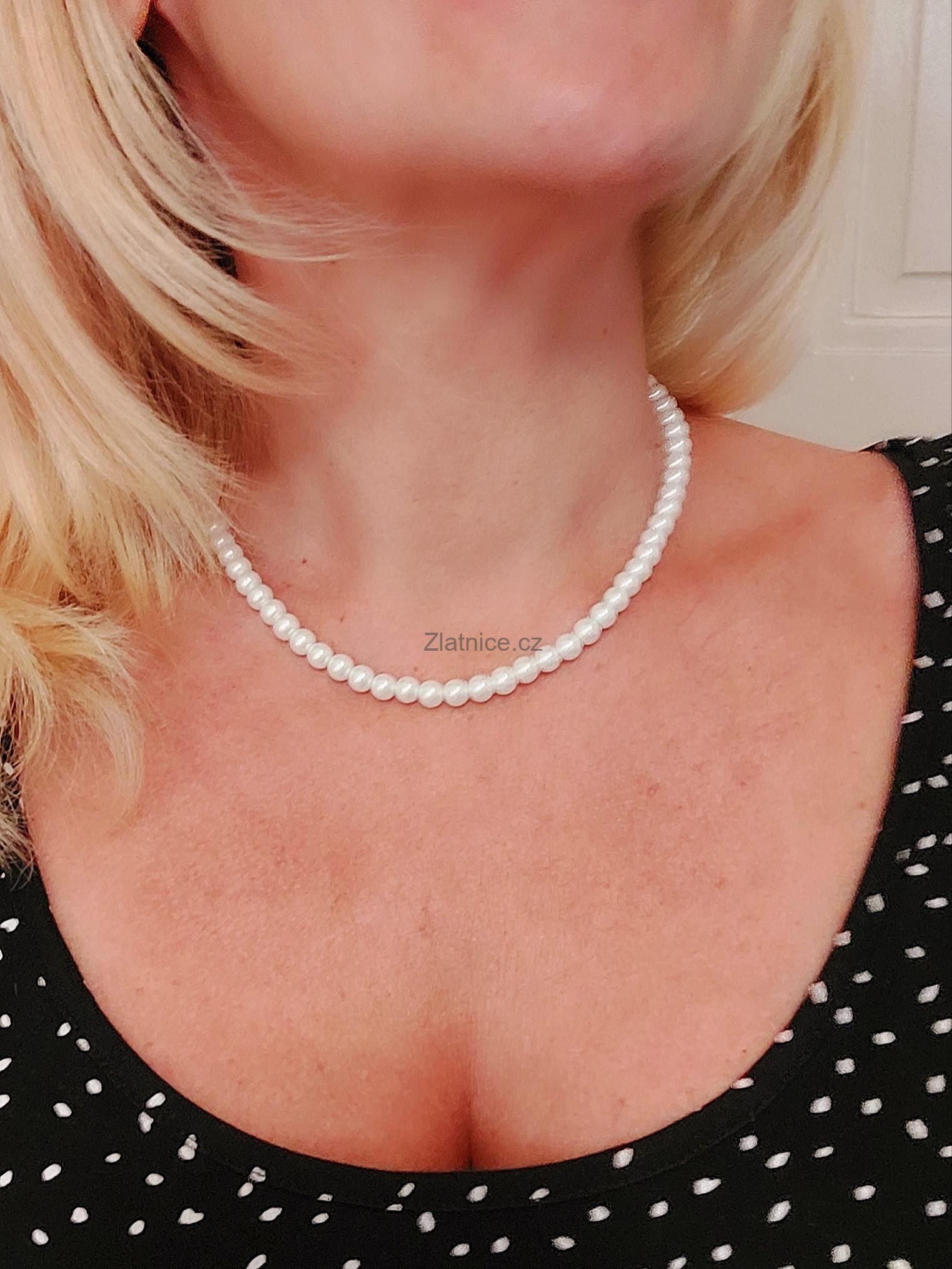 "LADY" náhrdelník žl. zlato 14Kt, perly SHELL