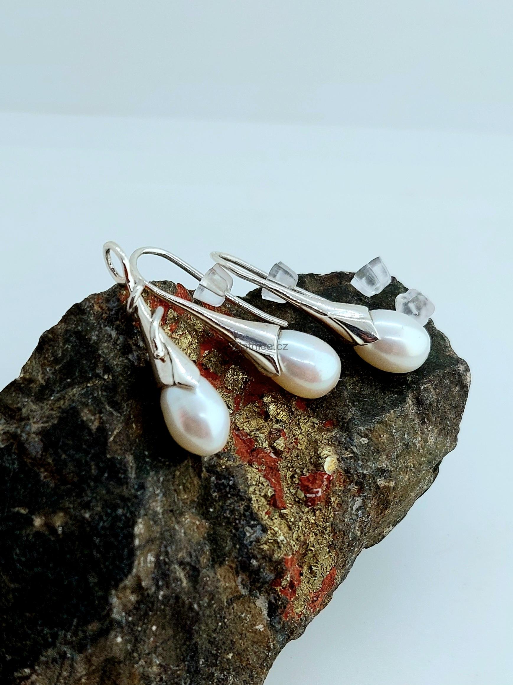 "LILI" modelová souprava s perlami ve stříbře