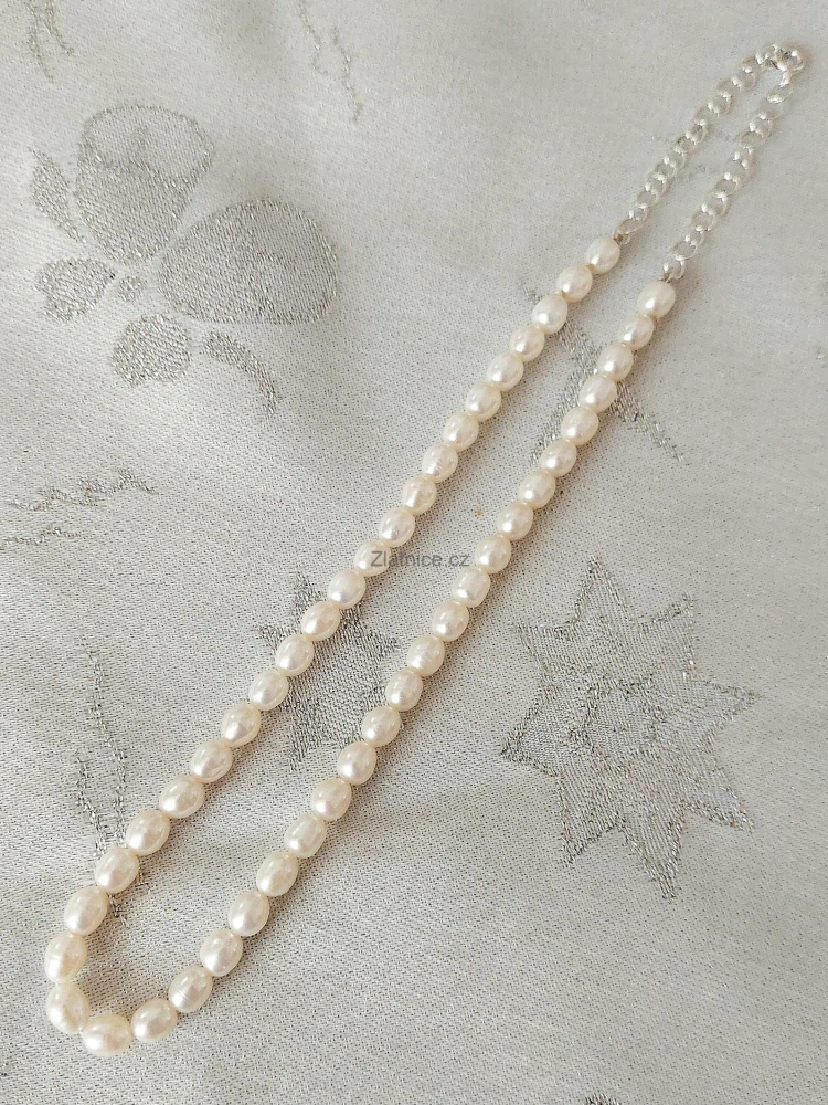 "Lisi" jemný perlový náhrdelník 40 cm, AAA