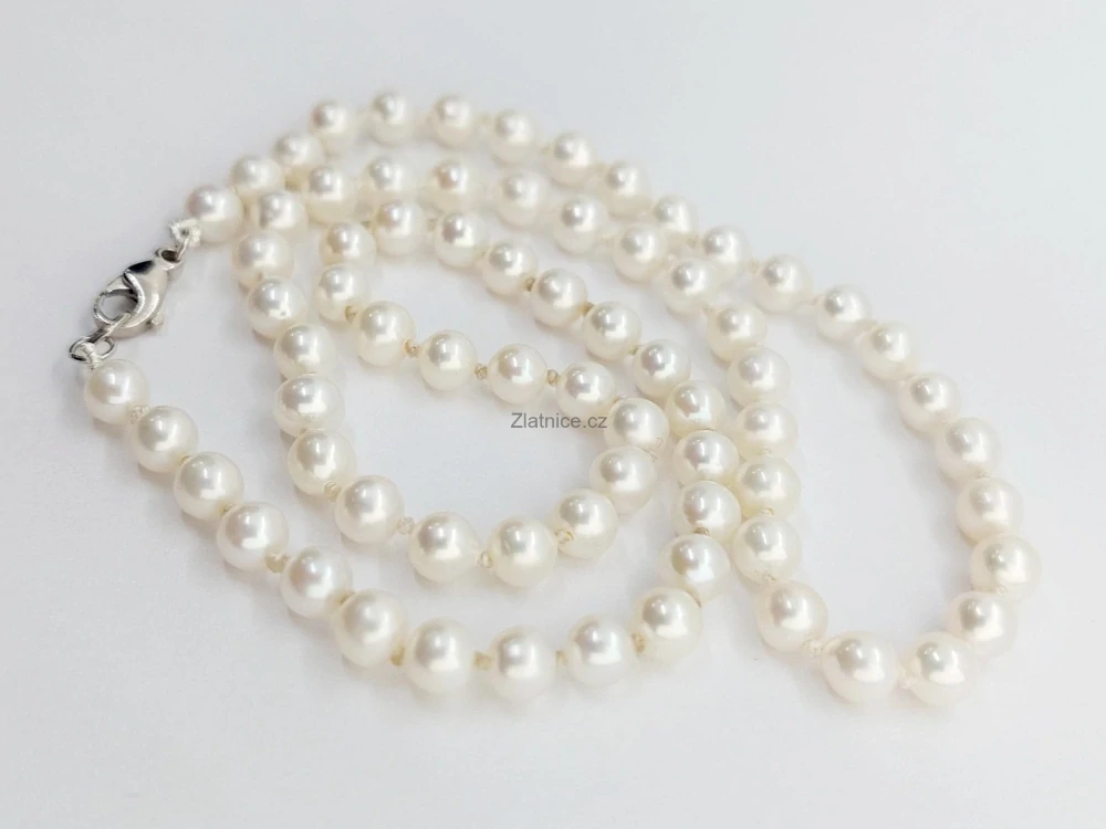 "DIA" Sladkovodní bílé perly AAAA 4,5 - 5 mm, Au