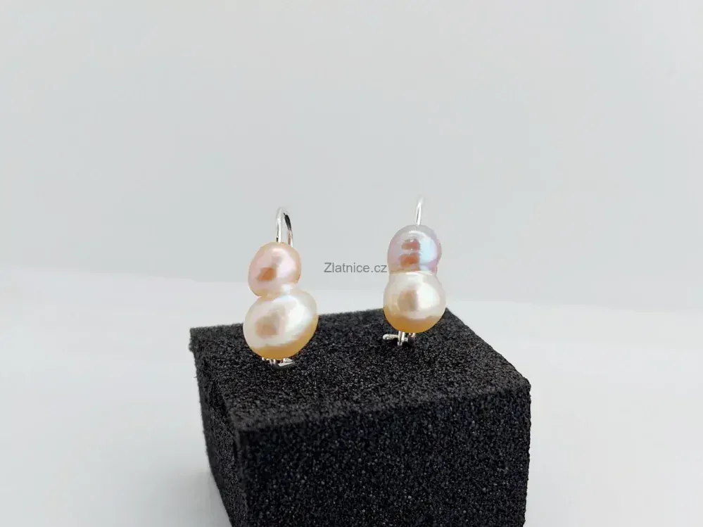 "FILIPÍNSKÉ KRÁSKY" náušnice s perlami, stříbro