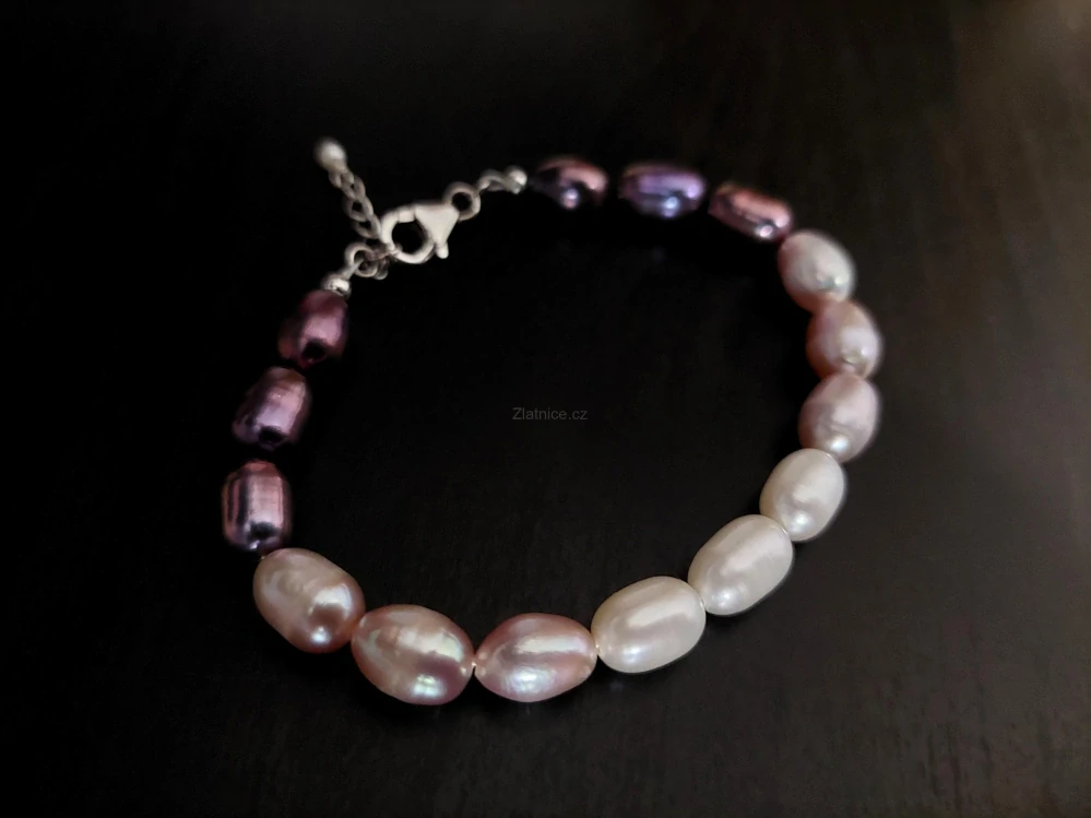 Náramek modelový SUZY perly, stříbro 925