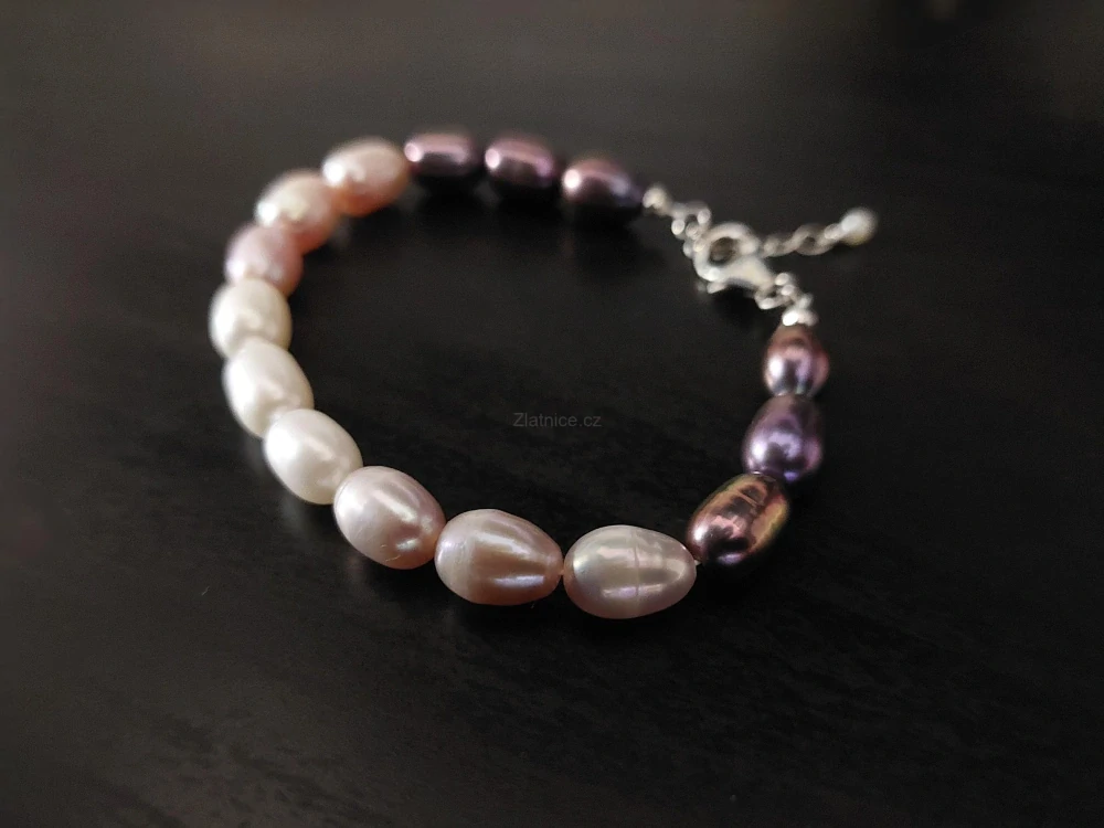 Náramek modelový SUZY perly, stříbro 925