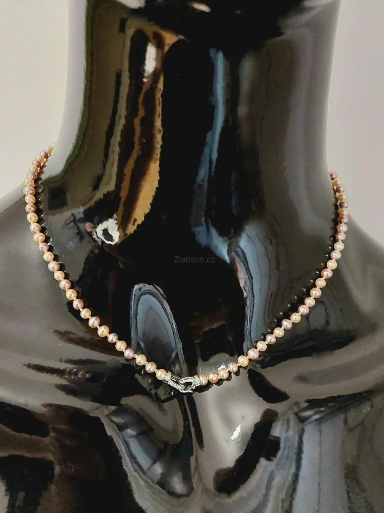 Náhrdelník SARAH perly AAAA stříbro 925 RH