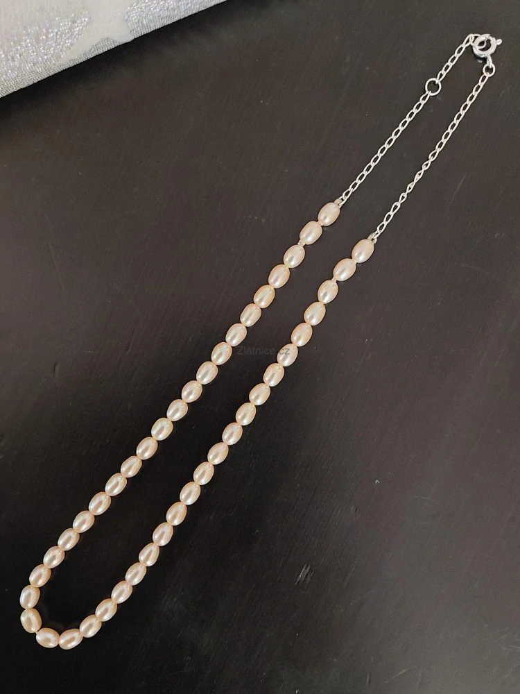 "Lisi" jemný perlový náhrdelník 40 - 42 cm, AAA