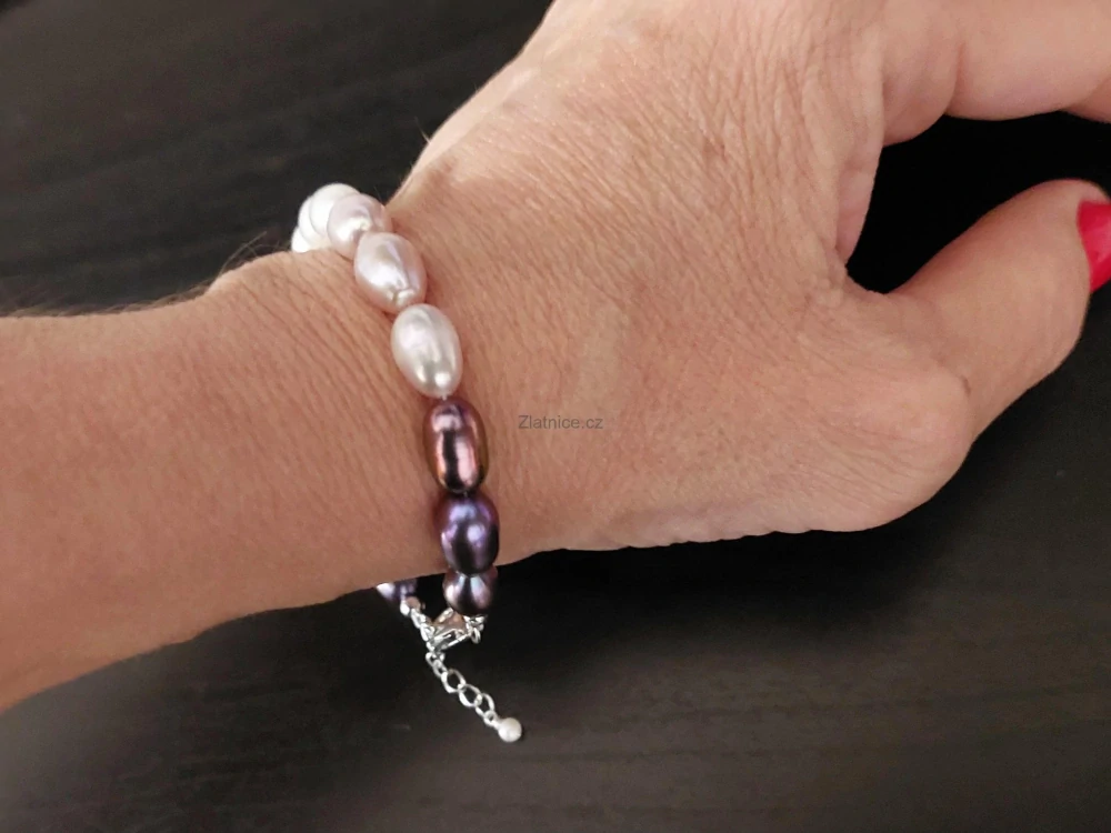 Náramek modelový SUZY perly, stříbro 925