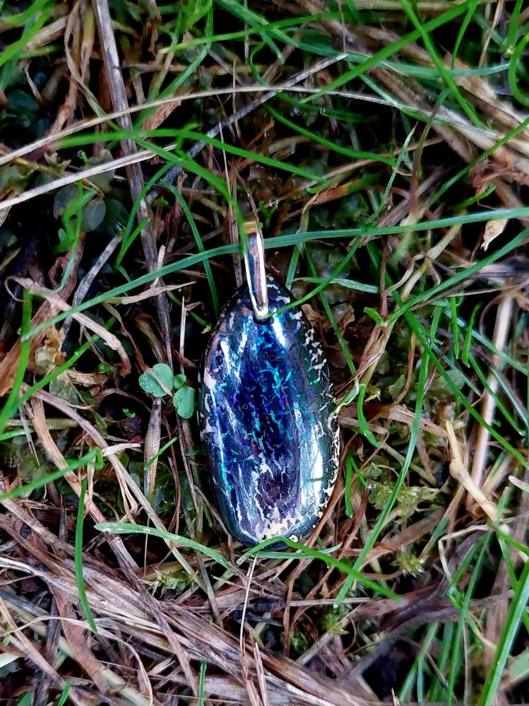 "VLNA" Krásný přívěsek Matrix opál, zlato 14Kt