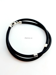 Modelový náramek- náhrdelník- kaučuk Ag