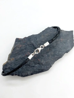 Pánský kožený náramek Ag 0,35mm