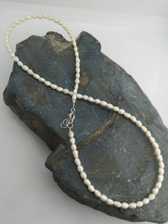 "Risi" jemný perlový náhrdelník, stříbro 925/1000