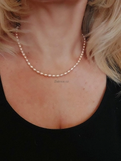 "Lisi" jemný perlový náhrdelník 40 - 42 cm, AAA