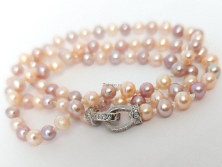 Náhrdelník SARAH perly AAAA stříbro 925 RH