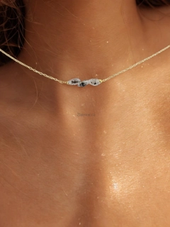 Modelový náhrdelník AMELI s Herkimer diamanty